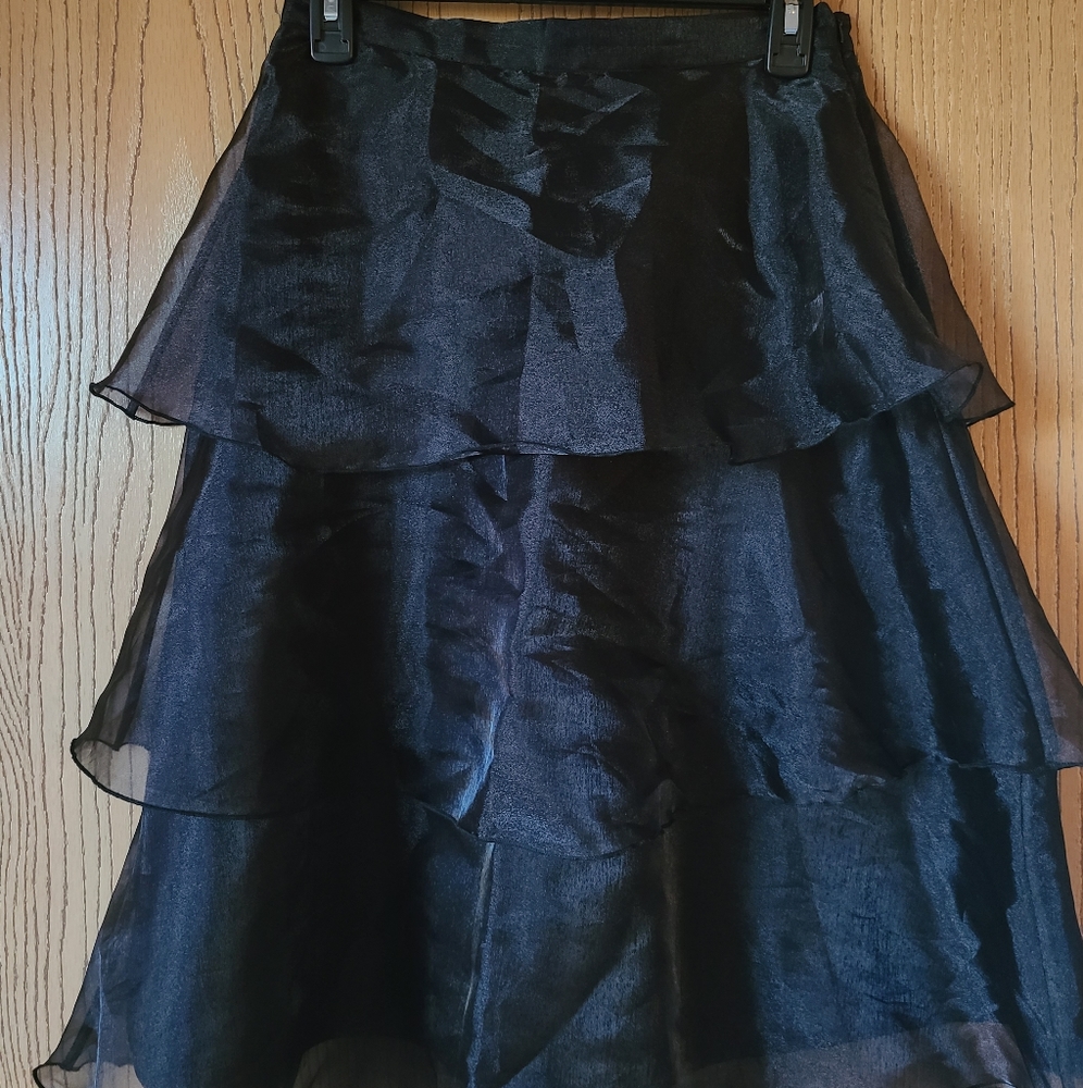 H&M Tiered Tulle Black Skirt